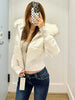 Retro Pink Warm Fur Collar Hooded Short Women Cotton Clothing Harajuku High Street Winter Coat for Women
