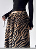Women's zebra stripe print loose plush pants Tiger Print Lamb Wool Warm Casual Pants Women Y2K Straight Casual Trousers