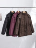 Solid Zipper Drawstring Puffer Jacket Quilted Water-Resistant Loose Winter/Fall Warm Women Outerwear Daily Causal Lady Coat