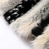Print Faux Fur Jackets Women Loose O Neck Long Sleeves Fluffy Warm Parka Female Winter Chic Street Outwears