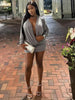 Elegant Deep V-Neck Dress Women Autumn Basic Full Sleeve Stretch Midnight Street Clubwear Party Activity Mini Bodycon