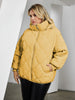 Women's Jacket Winter Plus Size Bio Down Jackets Hooded Quilted Cotton Coat Women Parka Female Clothing Split Hem