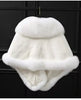 White Fur Shawl Women's Jacket Autumn Winter Faux Mink Fox Fur Dress Cheongsam Cloak Coats Thicken Warm Short Outwear