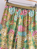 Women Peacock Floral Print Bohemian Wide Leg Pants Lady Elastic Waist Loose Rayon Boho Long Pant Oversize Trousers