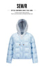 Women Down Jacket 90 Percent Down Fill Layered Look Loose Fit Everyday Style Winter Cold Weather Outdoor Layer