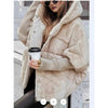 Autumn Winter Women Hooded Patchwork Warm Cotton Coat Women Cotton Padded Jacket Oversize Outerwear Women Parka Coat