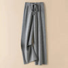Thick Warm Knitted Casual Chic Basic Soft Elastic High Waist Women's Pants Korean Straight Ankle-Length Pants For Women