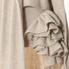 Three Piece Set For Women Lapel Long Sleeve Coat High Neck Vest Spliced Ruffles Skirt Chic Sets Female