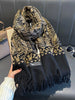 Thick Warm Paisley Pashmina Shawl for Women Cashmere Print Blanket Poncho Travel Wrap Female Winter Scarf