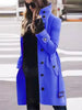 Women's Woolen Coat Outerwears Autumn Winter Warm Female Jackets Single Breasted Turn-down Collar Long Women's Clothes