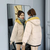 Winter Thickened Warm Parkas Women Casual Hooded Cotton Padded Jacket Woman Students Long Sleeved Quilted Short Coats