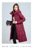 Long Winter Over-The-Knee Overcoat Parka Down Cotton-Padded Jacket Women's Plus Size 100 KG Slim Cotton-Padded Jacket