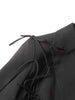 Solid Patchwork Lace Up Chic Blazer For Women Notched Collar Long Sleeve Temperament Blazers Female Style
