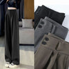 Female High Waisted Wide Leg Pants Spring Women Concise Suit Trousers Lady Chic Korean Designer Solid Color Slacks