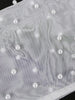 Women White Party Dress Sexy Long Sleeve Beading Mesh Patchwork Peplum Elegant Knee Length Christmas Event Evening African Gowns
