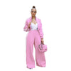 Active Women's Set Long Sleeve Striped Sweatshirt+Straight Pants Fall Street Two 2 Piece Sets Outfits Sportwear