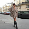 Shawl Collar Lace Up Trench Coats For Women Spring Chic Long Sleeve Windbreaker Jacket Lady High Street Outerwear