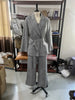 3 Pieces Herringbone Women's Suits Pants Set Top Bra+Blazer+Trousers or Skirt Formal Office Lady Prom Jacket Coat Winter Outfit