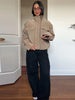 Casual Suede Jackets Women Loose High Neck Long Sleeves Pocket Zipper Coats Female Autumn Winter Chic Solid Outwear