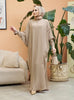 Abaya Dress Muslim Robe Abaya Ramadan Ladies Long Sleeve Islamic Dress Middle East Abayas Women Clothing Without Hijab
