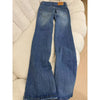 Girls Korean Low Waist Slim Fit Jeans Lady Casual Daily Bell Bottom Pants Women Classic Denim Trousers