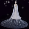 Bridal Cape Veil Pearl Beaded Wedding Veil Cathedral Bolero Jacket Womens Plus Size Shawl Bride Accessories Wedding Coat VG56