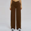 Casual Wide Leg Pants Yoga Pants Women Crossed Waist Loose Pants for Outdoor Workout Running and Sports Wide Leg Pants
