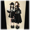 Original Japanese Lace Off-Shoulder Long Sleeve Dress Sweet Girl Kawaii Bowknot Women's Elegant Lolita Short Dresses