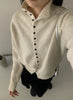 Soft Comfortable Stand-Up Collar Sweater Cardigan Women Simple Single Breasted Cardigans Coat Autumn Solid Knitted Outerwear