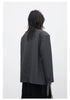 Korean Women Blazers Loose Casual Retro Plaid Single Breasted Mid Length Ladies Jacket Coat Spring Autumn