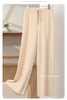 100% Merino Wool High Waist Knitted Pants Female Korean Wide Leg Pants Autumn and Winter Wool Pants Solid Color Casual Pants