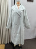Women Oversized Stand Collar Trench Coat Loose Snap Button Full Sleeve Long Windbreaker Autumn Lady Casual Outfits