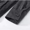 Spring Green Suede Bomber Jacket For Women Vintage Stand Collar Zipper Long Sleeve Coats Lady Street Chic Outerwear