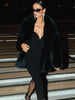 Thicken Faux Fur Short Coats Women Solid Warm Long Sleeves Lapel Loose Fluffy Overcoats Lady Winter High Street Outerwear
