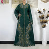 African Clothes Women Dashiki Dress Chiffon Abaya Long Sleeves Dress Islamic Casual Clothing Women Diamond Muslim Long Dress