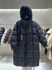 пуховик женский зимний Warm Winter Women Coat Long Jacket Korea Oversized Loose Hooded Coats Female Casual Long Overcoat 다운패딩