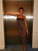 Leopard Prints Sequins Patchwork Lace Women Dresses Camisoles Hip Wrap Skinny Sexy Club Party Outfits Female