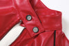 Gothic Punk Crop Jacket Women Zip Button Stripe PU Wild Turtleneck Sexy Hottie Street Midnight Clubwear Coat