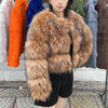 Faux Fur Coat Women's Jacket Winter Warm Thick Fox Raccoon Leather Brown Plus Size Especially Fake Fur Cold