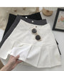 Y2K Vintage High Waist Pleated Skirt Women College Style Uniforms Safety Pants Mini Skirts Woman Korean Street Slim A-Line Skirt