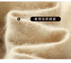 100%Pure Mink Cashmere Knitted Dress Ladies Hooded Collar Large Size Long Skirt Casual High Waist Hooded Skirts Autumn Dress