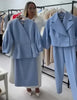 Women's Fairy Autumn Spring Halter Dress Pure Color Button Bubble Sleeve Dress Casual Design Soft Comfortable Niche Versatile