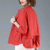 Spring Autumn Female Korean Thin Style Leisure Cardigan Jacket Cotton Windbreaker Coat Mom's Costume Loose Short Blouse Jacket