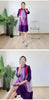Plaid Printing Pleated Dress For Women Lapel Single Breasted Contrast Color Stitching Dresses 2R1060