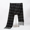 Thicken Winter Shawl Wraps Cape Women Fall Ponchos Plus Size Block Plaid Open Front Sweater Fleece Scarf Coat Holiday Outfits