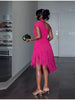 Vintage Chic Dress Stylish Ruched Fringe Women Knit Gown Designers Glamorous Elegant Modest Female Spring Outfits