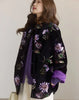 Chinese Style Retro National Embroidered Sequins Cotton Padded Coat Women Autumn Winter Loose Warm Heavy Velvet Cotton Jack