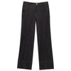 Black Denim Pant Sets Women's Two Pieces Set Slim Long Sleeve Shirt 2 Piece Sets Woman Outfit High Waist Flare Trousers Set