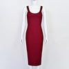 Yellow U Neck Striped Bandage Dress Evening Backless Sexy Bodycon Women Dress Party Celebrity Vocation Dresses