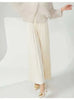 niche design pleated pants for women loose casual wide leg elastic waist trousers spliced tide straight 2DB2555